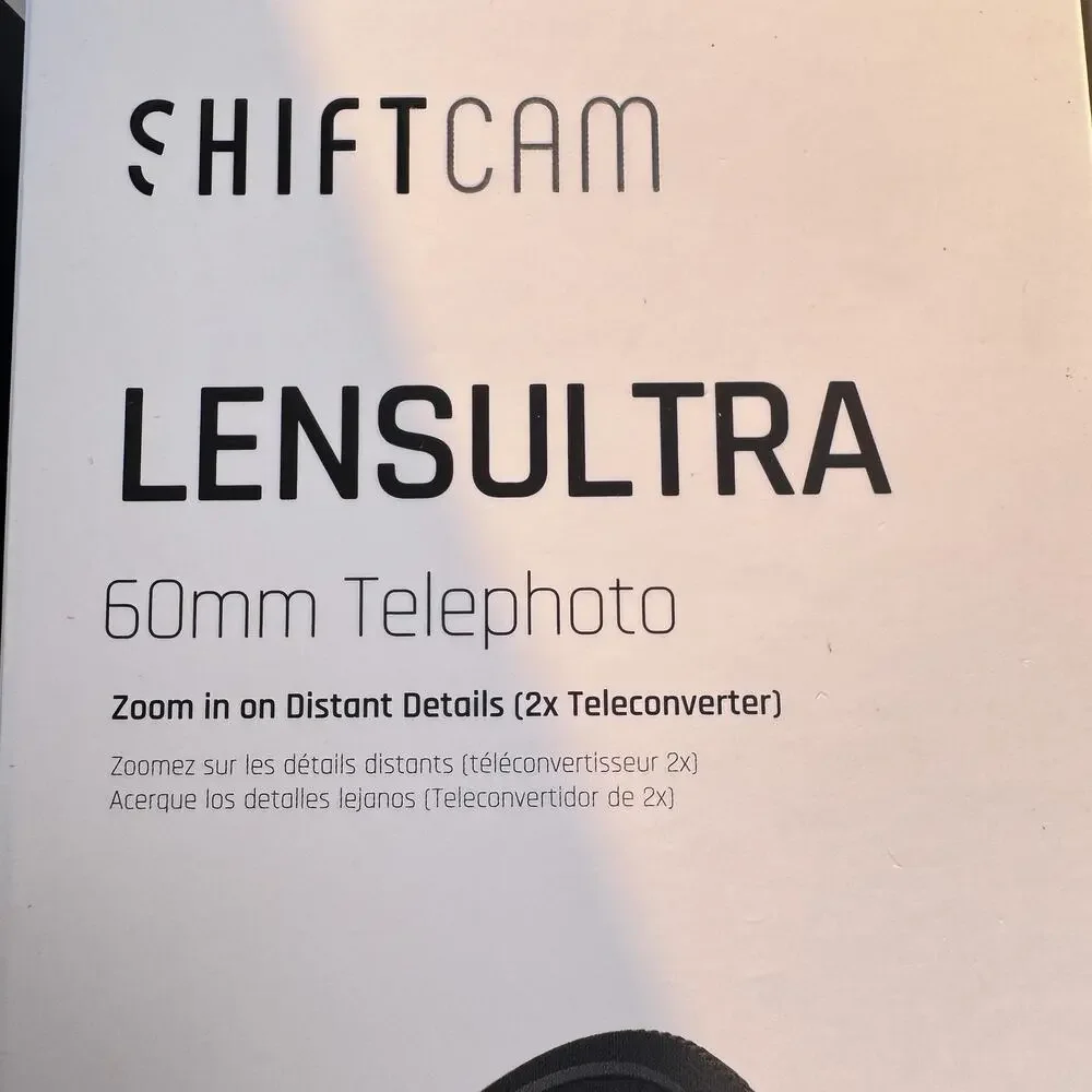 ShiftCam LensUltra 60mm Telephoto Lens 2x Mobile Phone Camera Open Box
